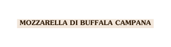 mozzarella di buffala campana